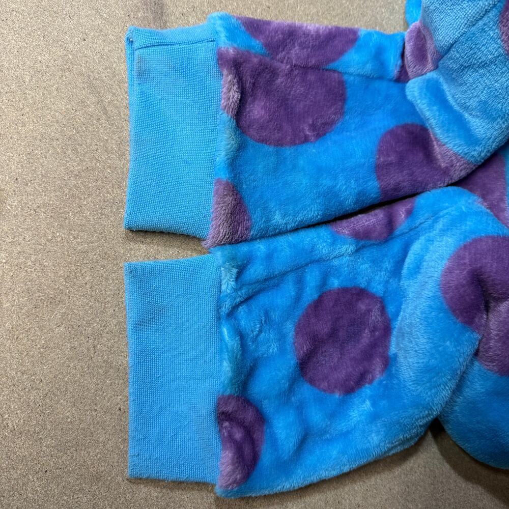 Monsters Inc Sully One Piece Costume Furry Unisex SZ 14 Yrs Blue Cozy Pajama - Picture 12 of 12
